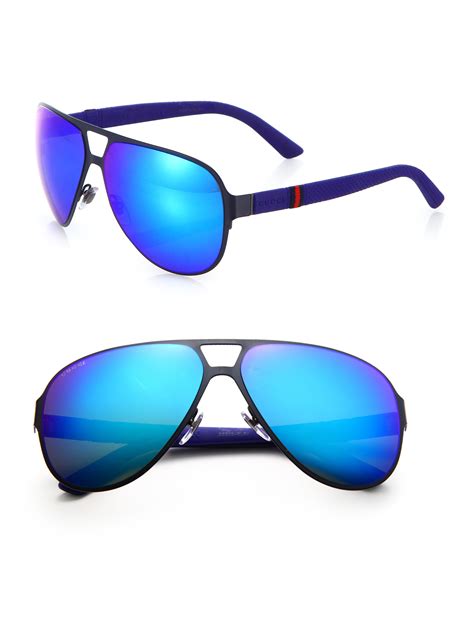 gucci sunglasses blue arm